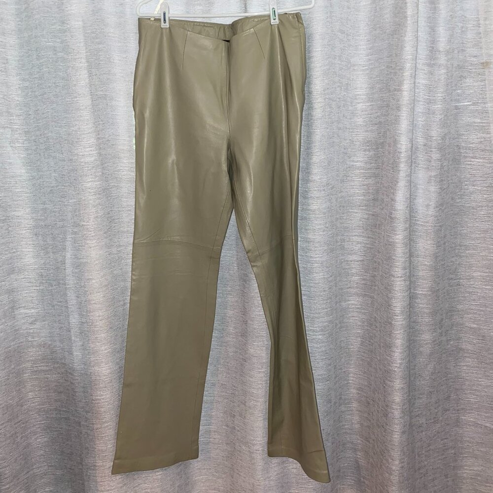 Cami International Leather Pants Cream Color Size 12T